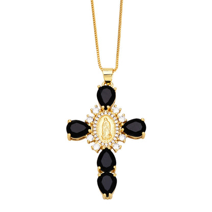 Ianna Madonna Cross Necklace