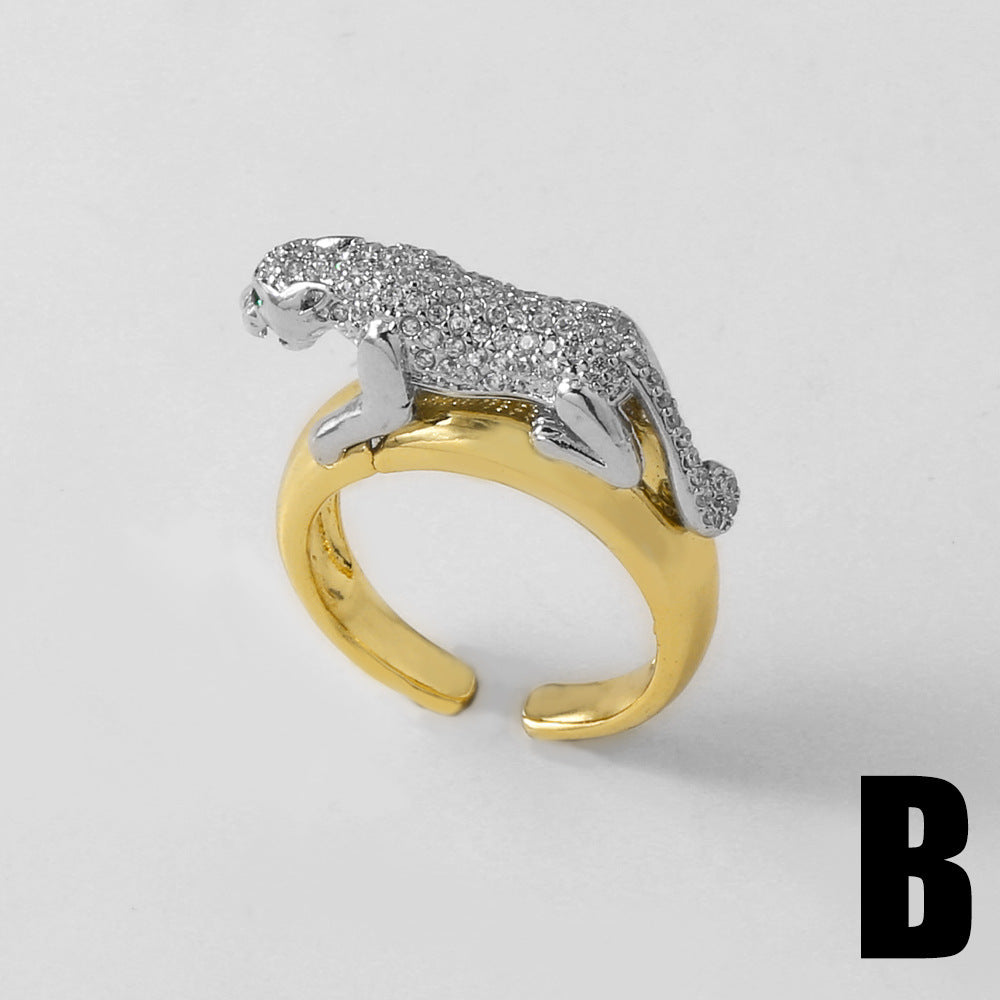 Ayah Dual-tone Leopard Ring