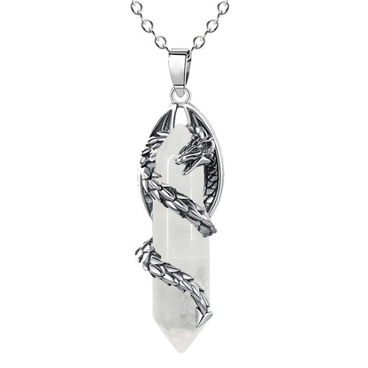 Celestial Dragonfang Crystal Necklace