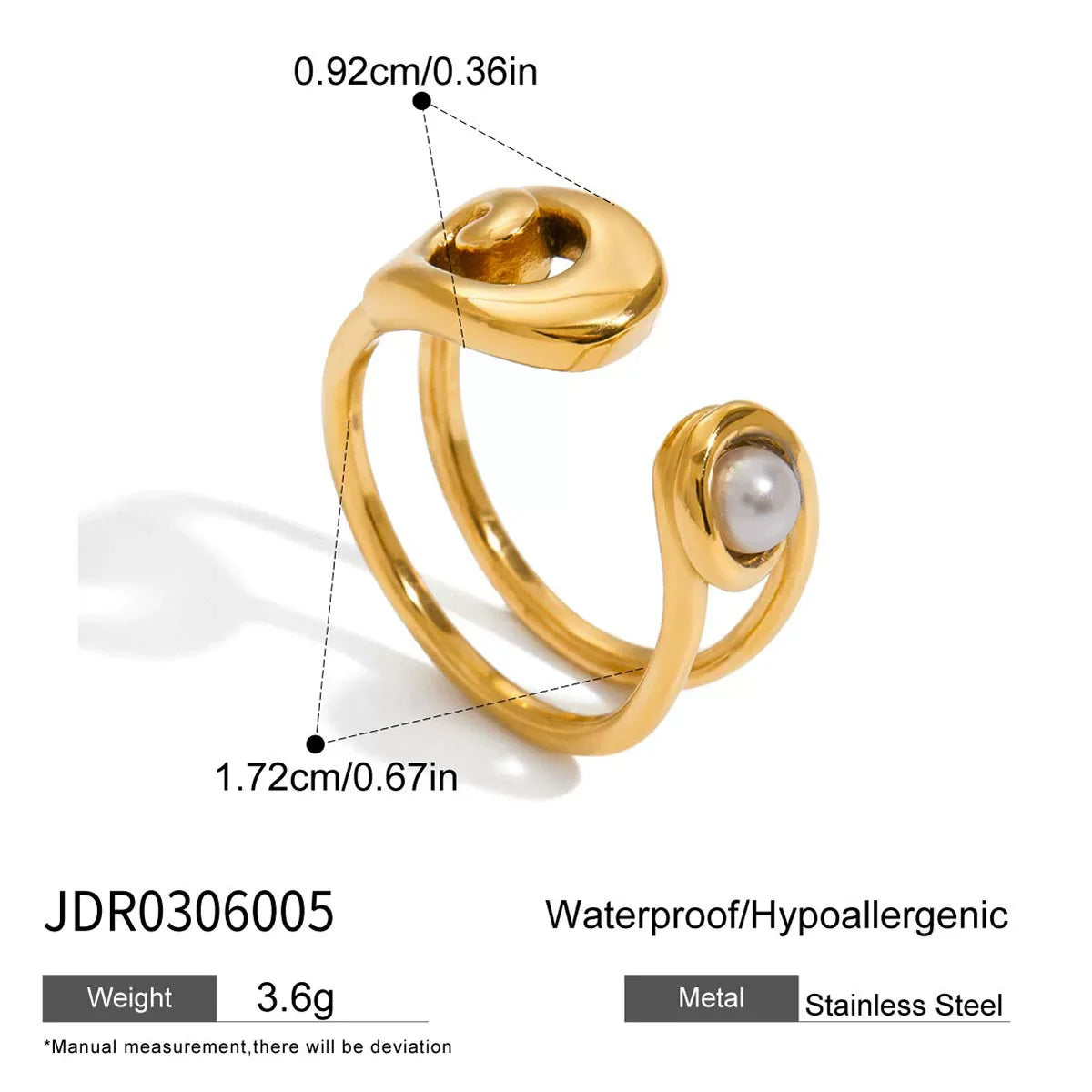 Paperclip Link Gold Ring