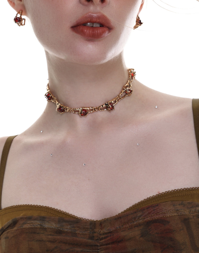 Leena Garnet Necklace