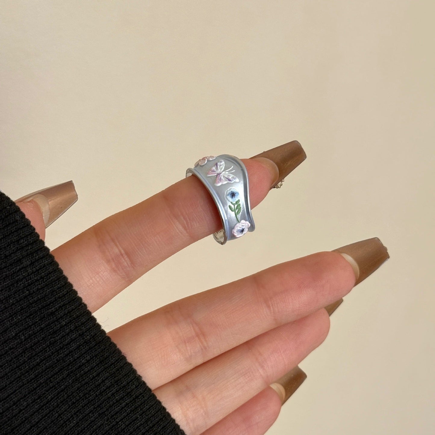 Madison Enamel Butterfly Ring