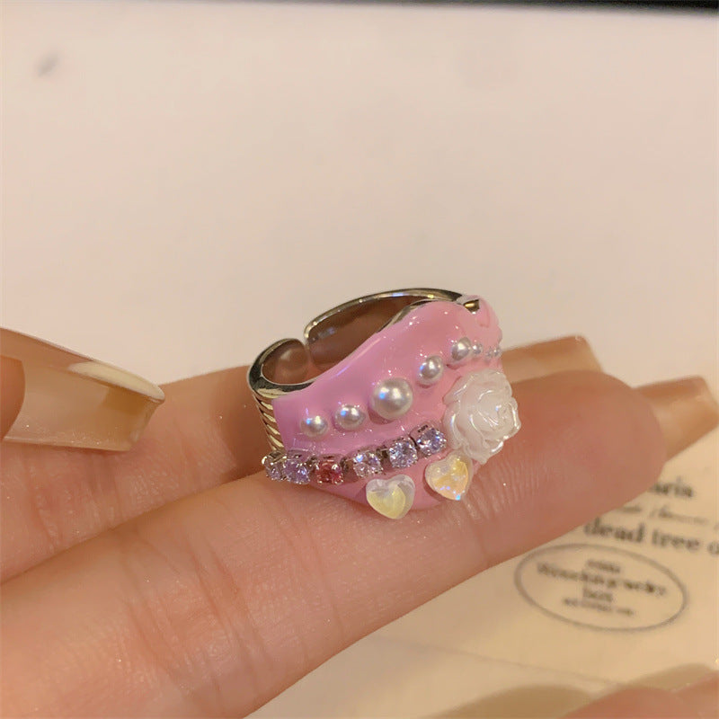 Thea Enamel Stacked Star Rings