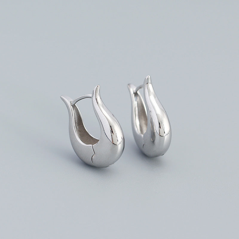 Dhriti Sleek Geometric Hoop Earrings