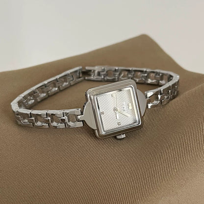 Square Dial Chain Bracelet Watch