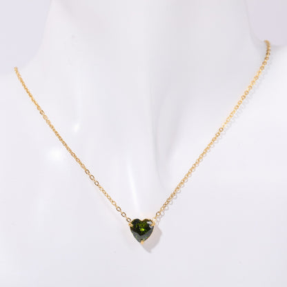 Maryella Birthstone Love Necklace