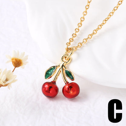 Karol Cherry Pendant Necklace