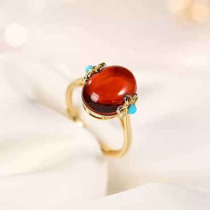 Rylie Garnet Oval Ring