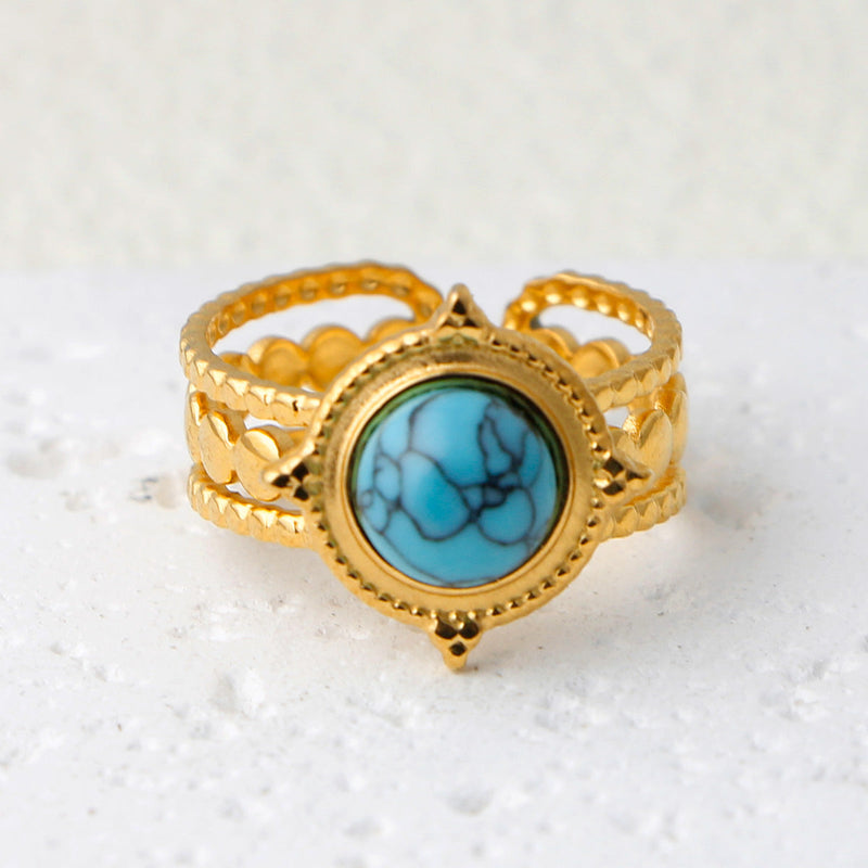 Thais Gold Statement Open Ring