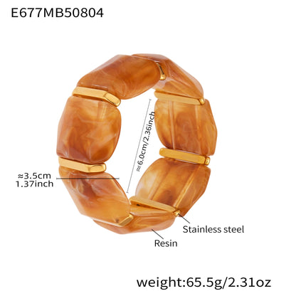 Alianny Irregular Resin Bracelet