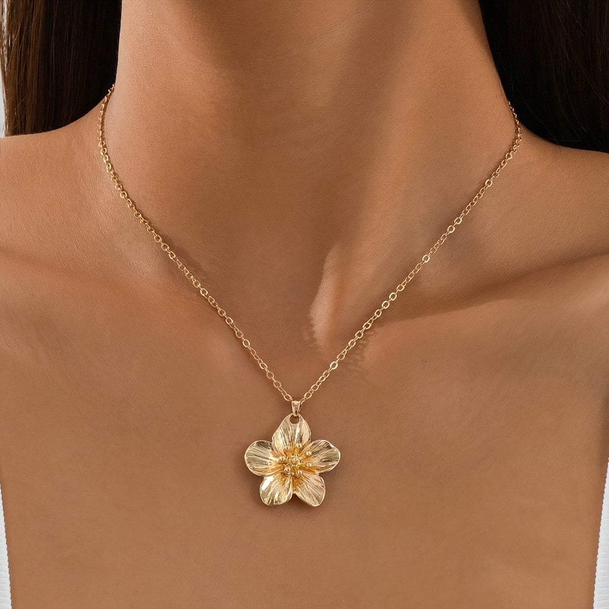 Liviana Layered Petal Necklace