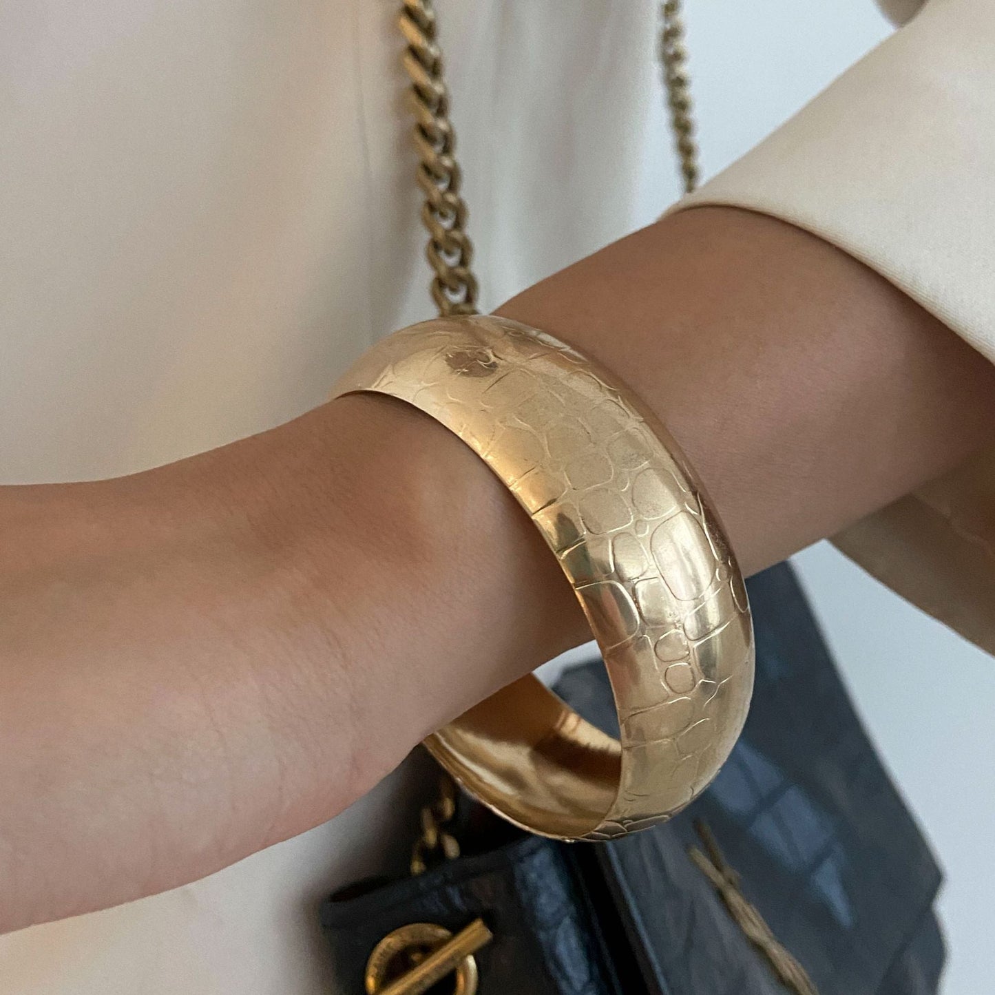 Kyndell Asymmetrical Resin Cuff Bracelet