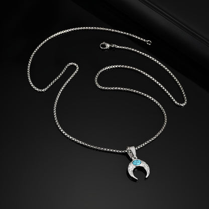 Sacred Turquoise Lunar Necklace