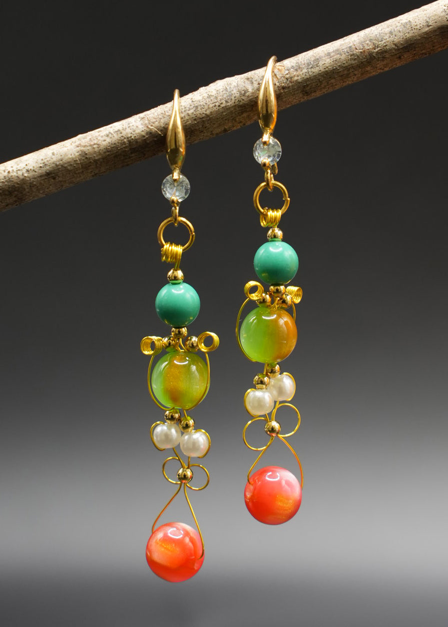 Original Design Fine Crystal Style Drop Earrings