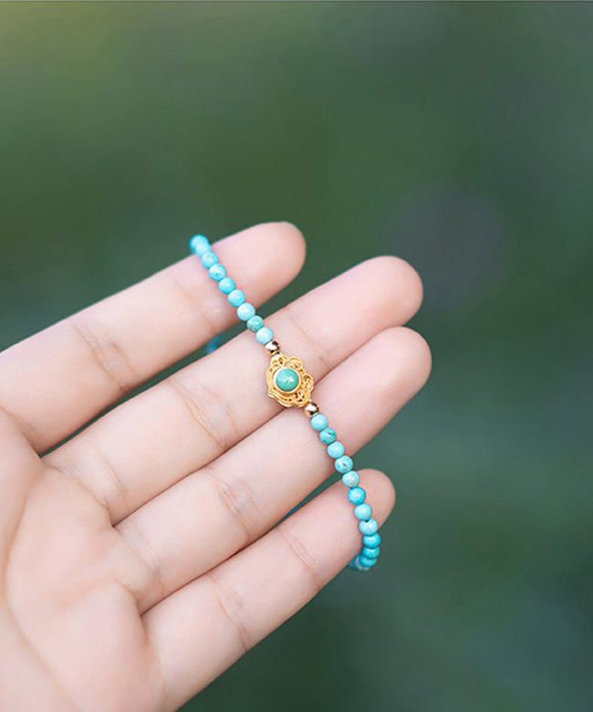 Original Green Turquoise Beading Bracelet Kx1026