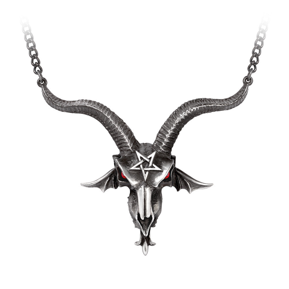 Baphometica/baphomet Horned Skull Necklace by Alchemy Gothic
