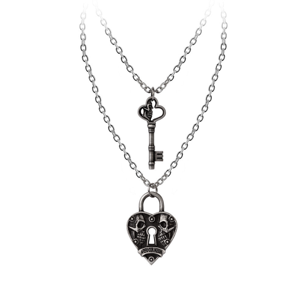 Key to Eternity Couples Pendant Necklaces by Alchemy Gothic
