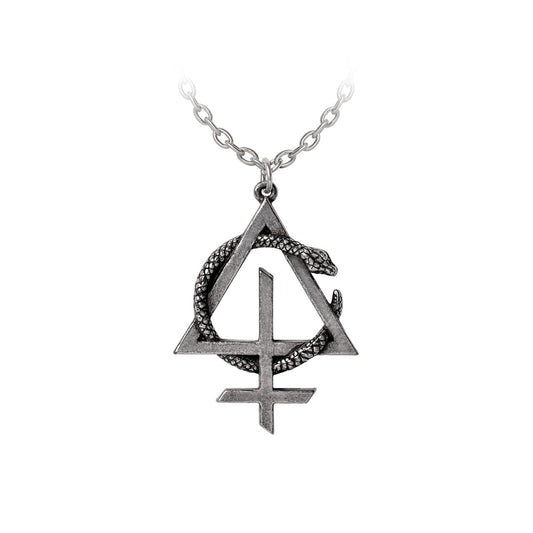 Behemoth Opvs Contra Natvram Snake Symbol Pendant by Alchemy Gothic