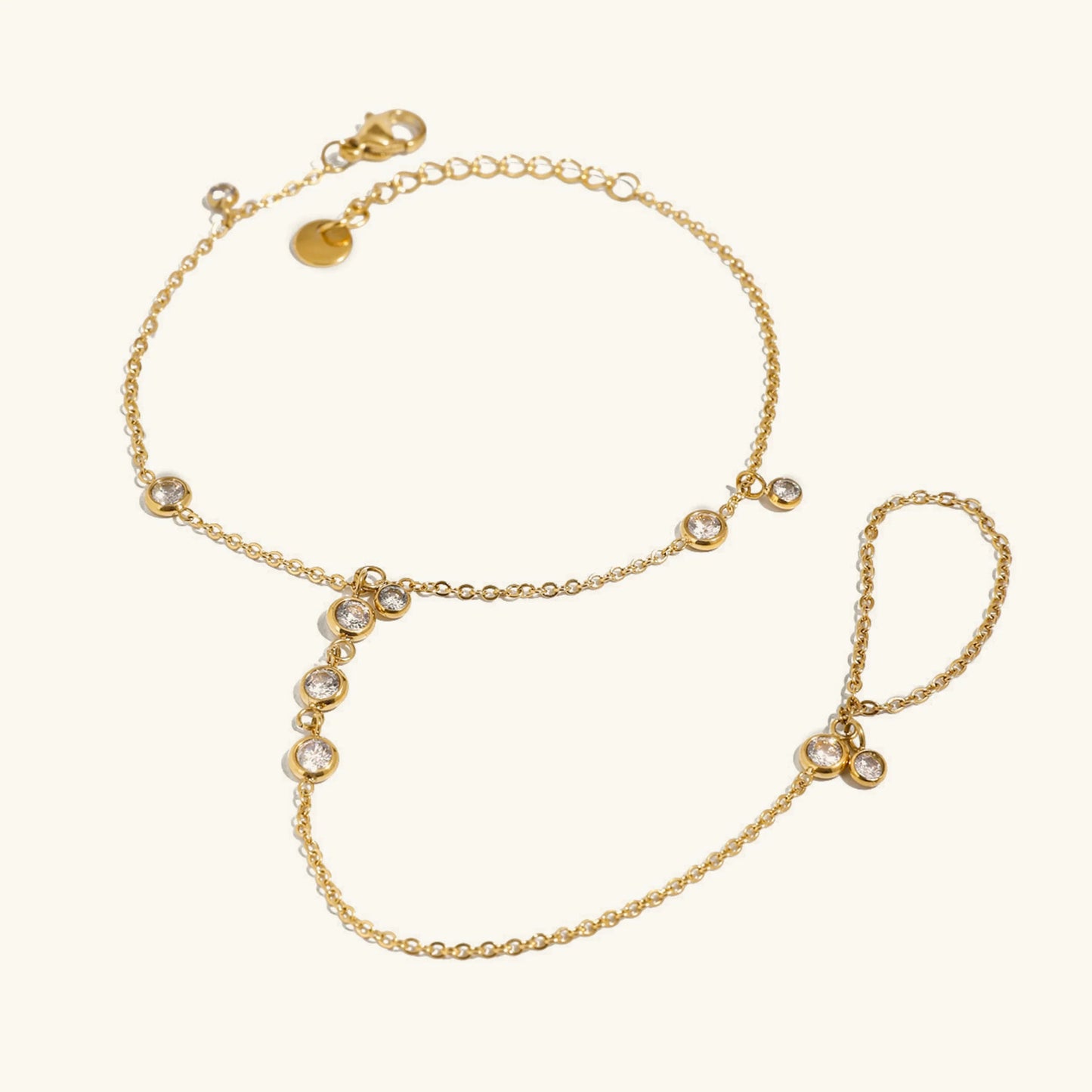 Elina Diamond Hand Chain
