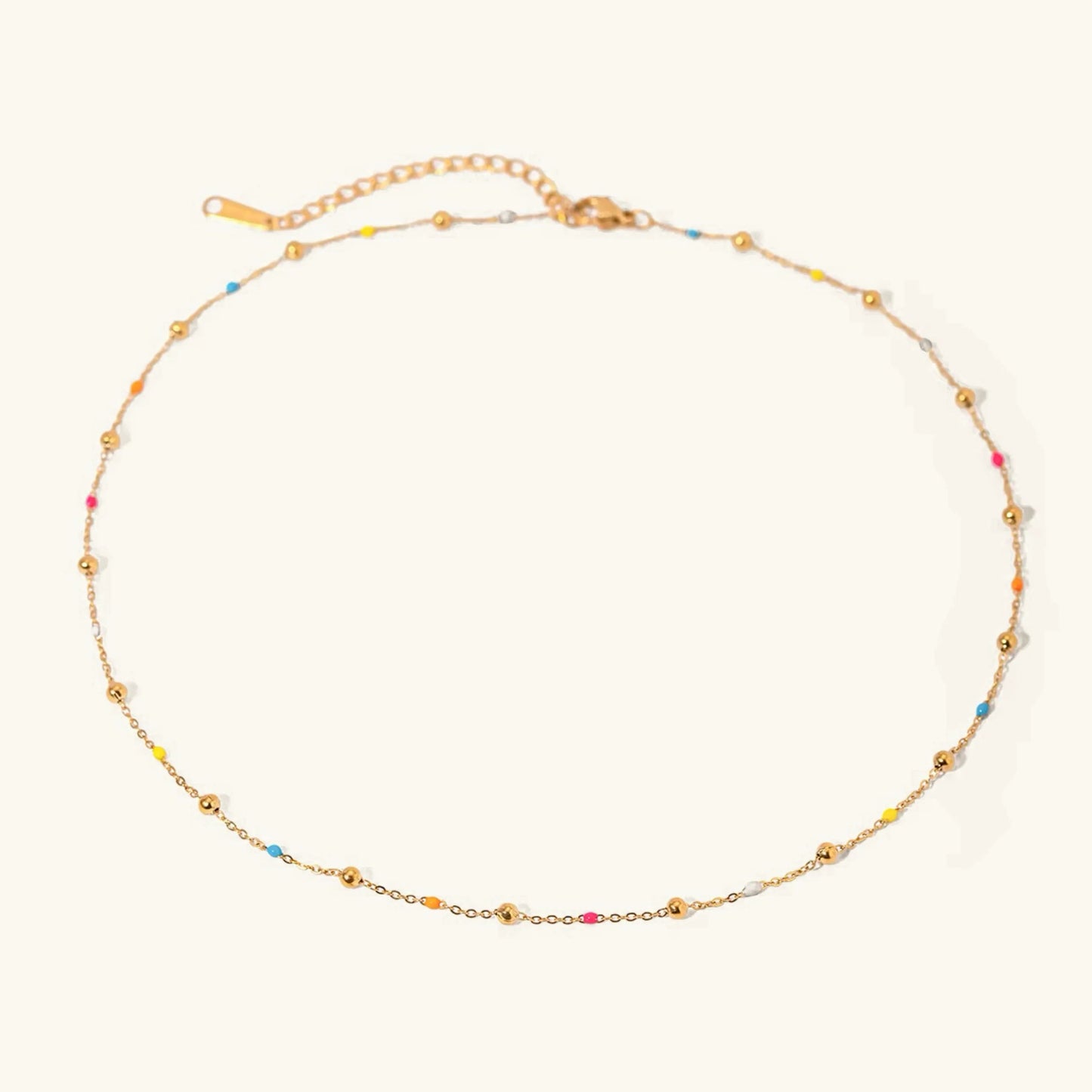 Amphitrite Gold Chain Bead Necklace