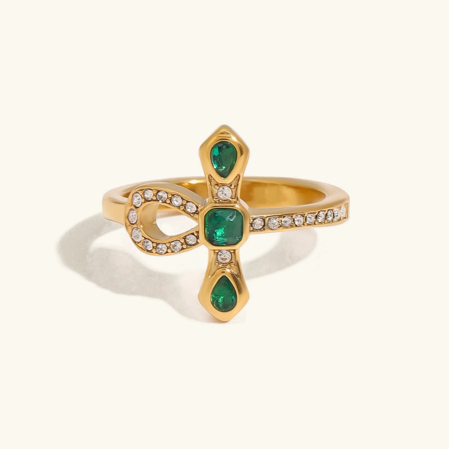 Joy Diamond Knot Gold Ring
