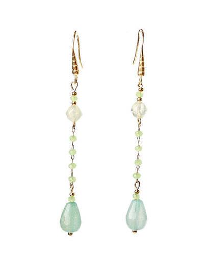 Retro Light Sterling Silver Overgild Pearl Silver Drop Earrings Tw1056