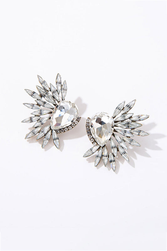 Rhinestone Wing Shape Earrings