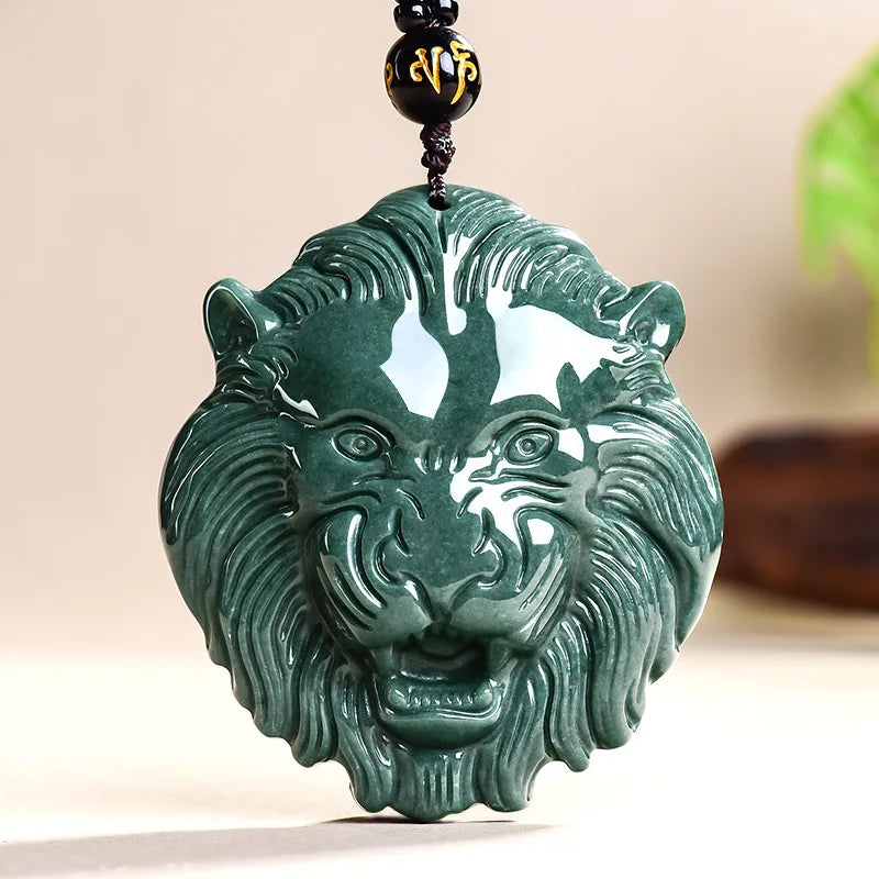 Jade Lion Head Necklace