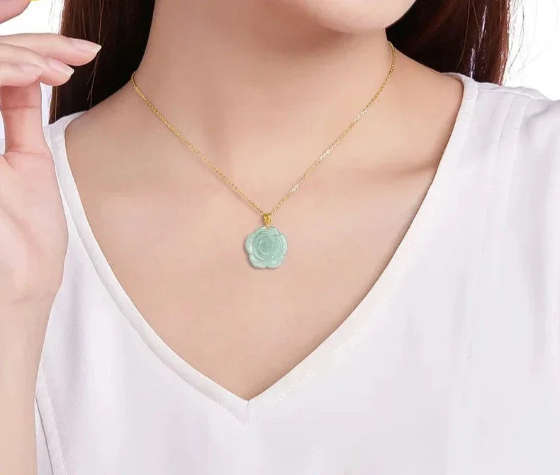 Jade Rose Necklace