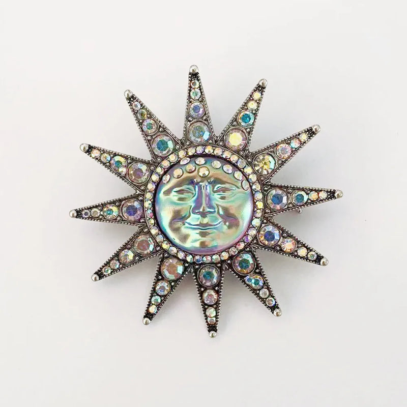 Holographic Sun Goddess Brooch