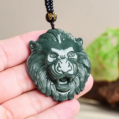 Jade Lion Head Necklace