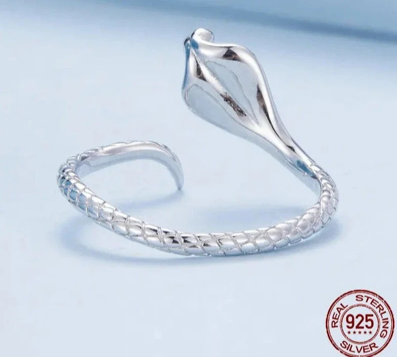Sterling Silver Cobra Ring