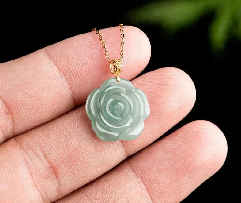 Jade Rose Necklace