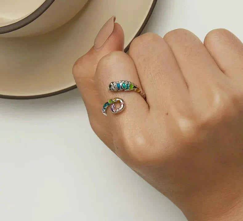 Sterling Silver Chameleon Ring