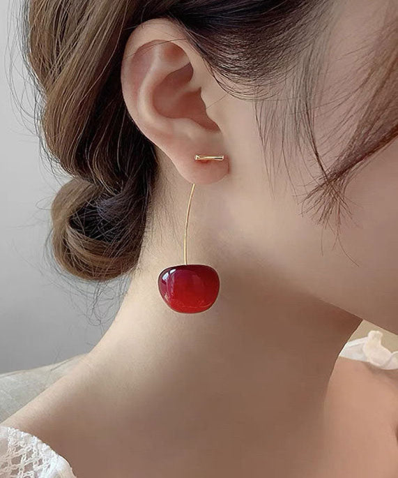 Hot Style Red Cherry Drop Earrings