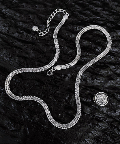 Unique Silk Sterling Silver Pendant Necklace Gh1040