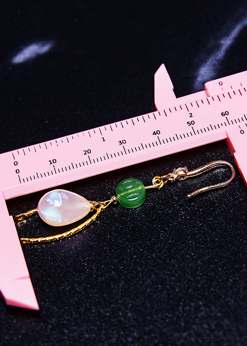 Unique White Pearl Water Droplet Fine Jade Drop Earrings