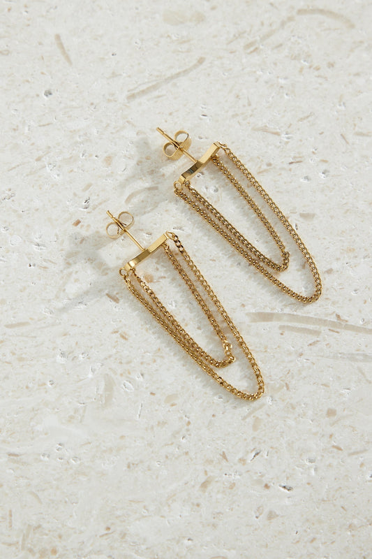 18k Gold Plated Glowing Valentina Earrings