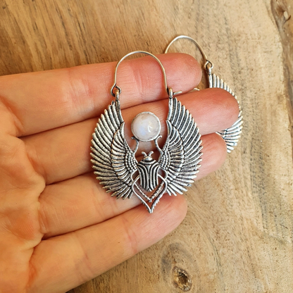 Scarab Beetle Earrings