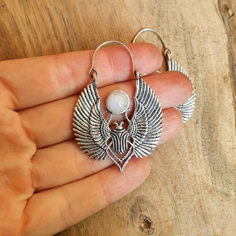 Scarab Beetle Earrings