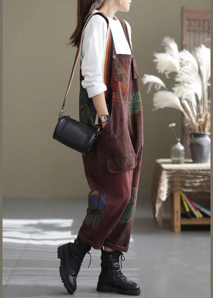 Mulberry Pockets Print Jumpsuit Spring