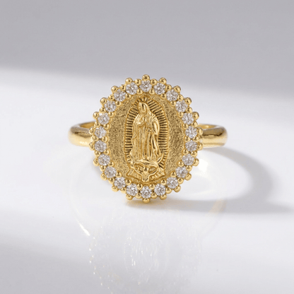 Silver Faith Trinity Ring - (adjustable)