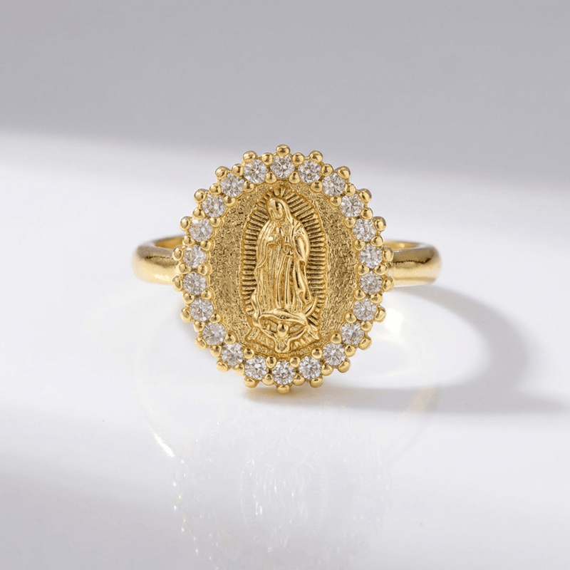 Silver Faith Trinity Ring - (adjustable)