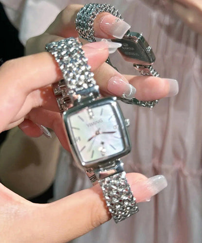 Original Design Green Stainless Steel Tempered Glass Quartz Movement Watch