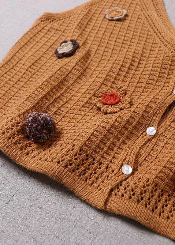 Modern Purple Button Fall Knit Vest