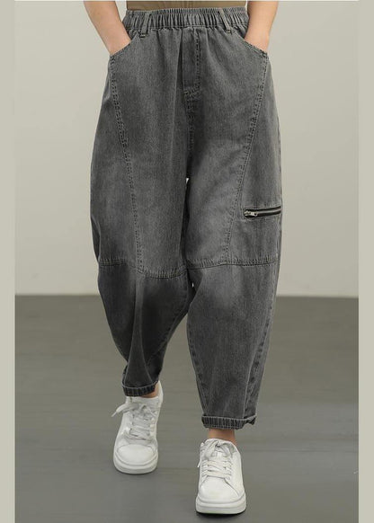 Diy Black Pockets Harem Summer Pants