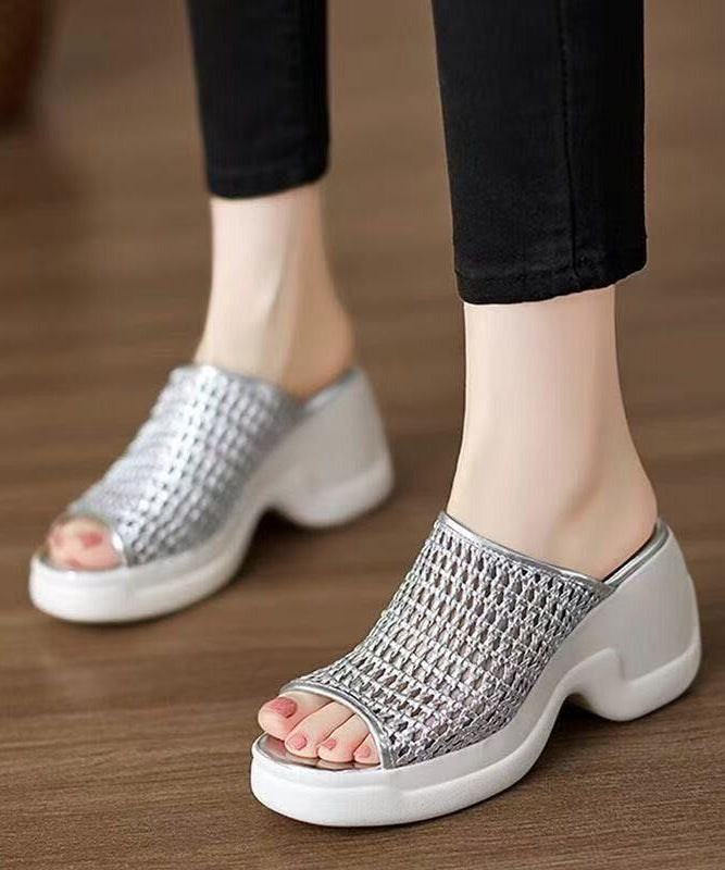 Hollow Out Platform Shoes for Slide Sandals
