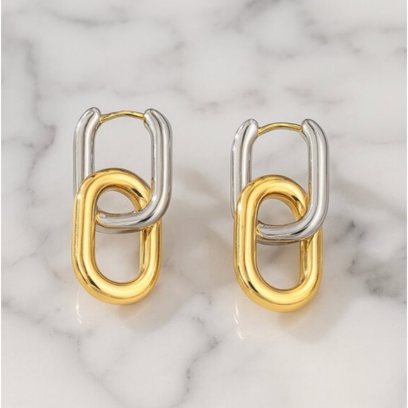 "sahara” Mixed Metal Earrings