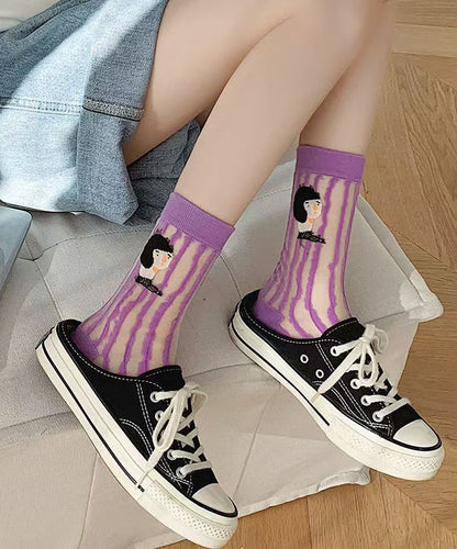 Cartoon Summer Thin Breathable Two Sided Socks