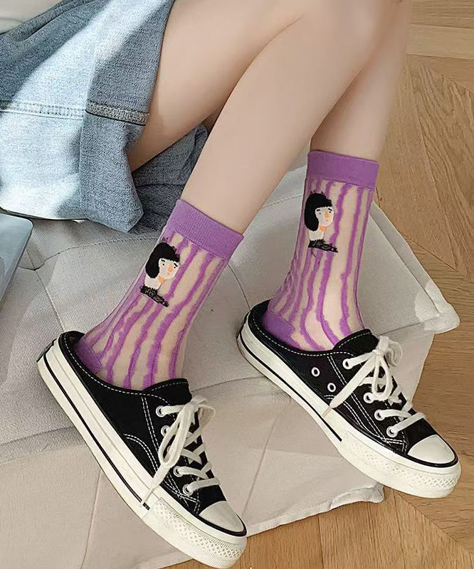 Cartoon Summer Thin Breathable Two Sided Socks